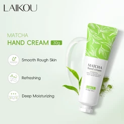 LAIKOU Matcha Creme Hidratante Para Mãos Calmante Reparador Cuidados Com As 30g