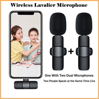 Microfone De Lapela Vlog Sem Fio Compatível Com Tipo C E iPhone k9 em Oferta na Shopee