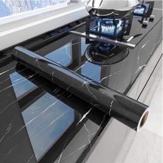 Adesivos de cozinha Resistente a Agua/Óleo/Fogo/Alta Temperatura - Usável em fogão/armário/porta Inovação com Filme em Oferta na Shopee