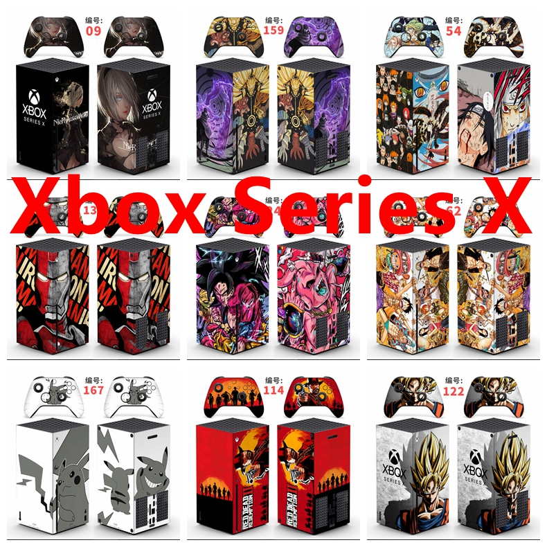 Adesivo De Pele De 90 Cores Compatível Com Decalque De Vinil Microsoft Xbox Series X Pretty Pattern Conjunto Completo De