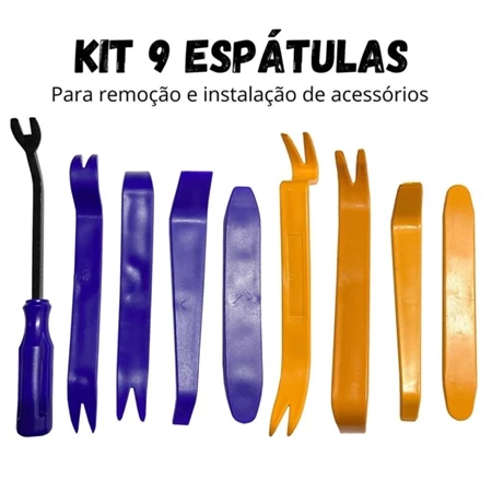 Conjunto De Ferramentas De Espátulas De Nylon Desmontar Painel De Forro De Porta Automotiva Com 9 Peças Recomendados em Oferta na Shopee