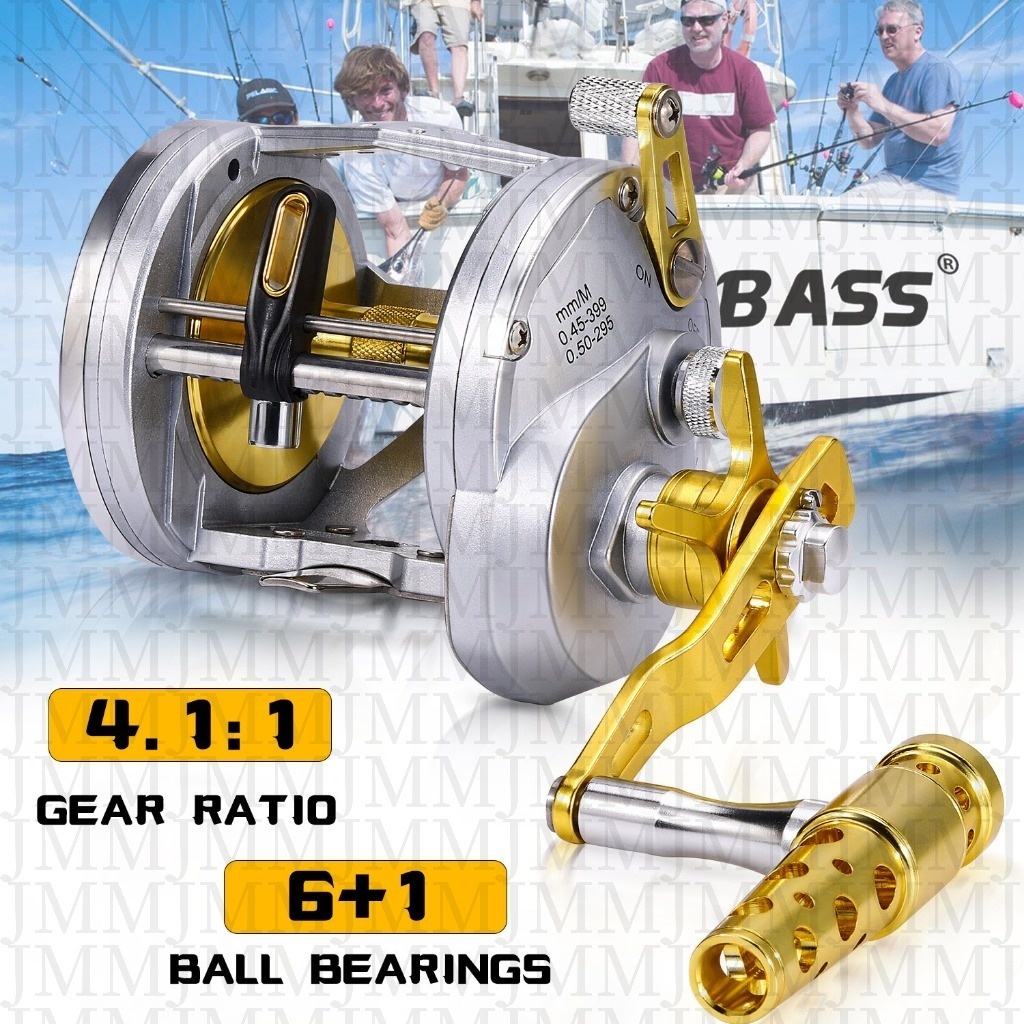 Carretel De Pesca Todo Em Metal Sougayilang 4.1 : 1 Relação De Engrenagem De Alta Velocidade 6 + 1 Rolamentos De Esferas em Oferta na Shopee