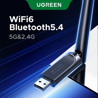 Adaptador WiFi Sem Fio UGREEN AX900 Wi-Fi 6 Bluetooth 5.4 USB Para PC Desktop Laptop