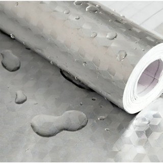 Detalhes do 5 Metros Papel De Alumínio Rolo Adesivo Prova Da Agua Para Cozinha Adesivo Impermeável Protetor Fogão Armário