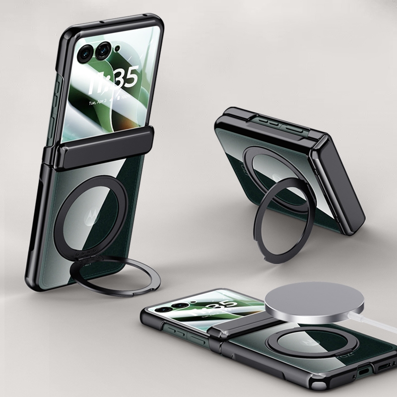 Capa Moto Razr 60 Ultra Para Motorola 70 50 Plus 2024 Suporte De Anel De Atração Magnética Armadura De Gelo Galvanizada