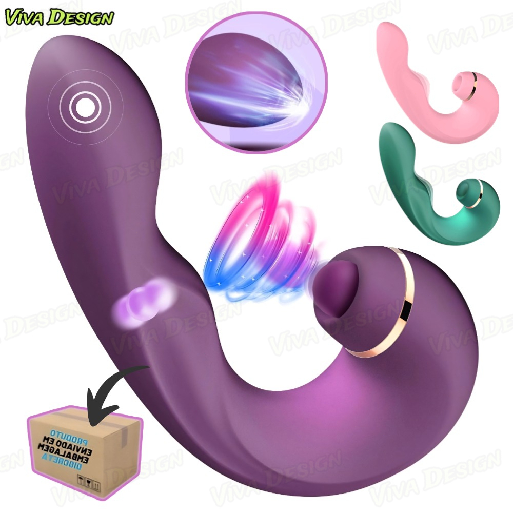 Vibrador e Estimulador Clitoriano Recarregável Miltifuncional 3 Em 1 ZDB-25 em Oferta na Shopee