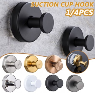 1PC Banheiro Ventosa Gancho De Aço Inoxidável Roupão Toalha Titular Montagem Na Parede Punch-Livre Reutilizável Forte Ad em Oferta na Shopee