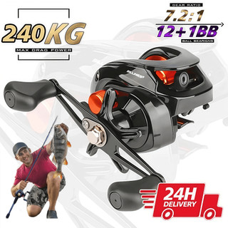Carretilha De Pesca 240Kg Com Marine Sports Pitching 7.2 : 1 Alta 10kg Max Molinete De Pesca Molinete Pesca Mulinete