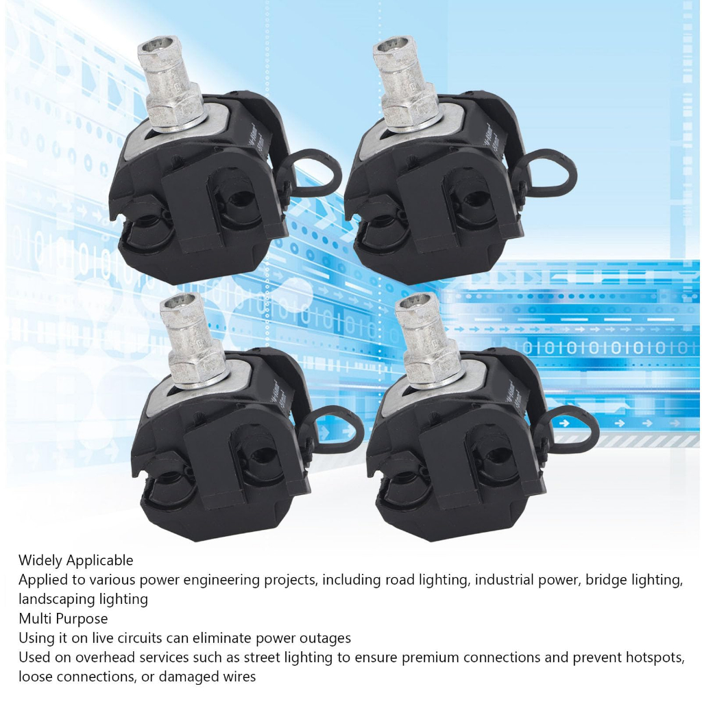 Kit com 10 peças, Conector perfurante 10 a 95, derivação 1,5 a 10Vampiro, Morcego, Piranha, Pirceng 10 Conector Cdp