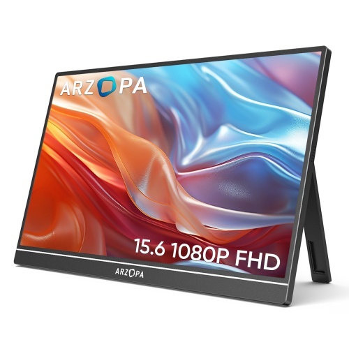 Monitor Portátil ARZOPA A1 15.6" FHD IPS, Tela Ultrafina para Laptop, PC, Mac, Celular, iPhone15/16, PS5, Xbox - Computers & Accessories