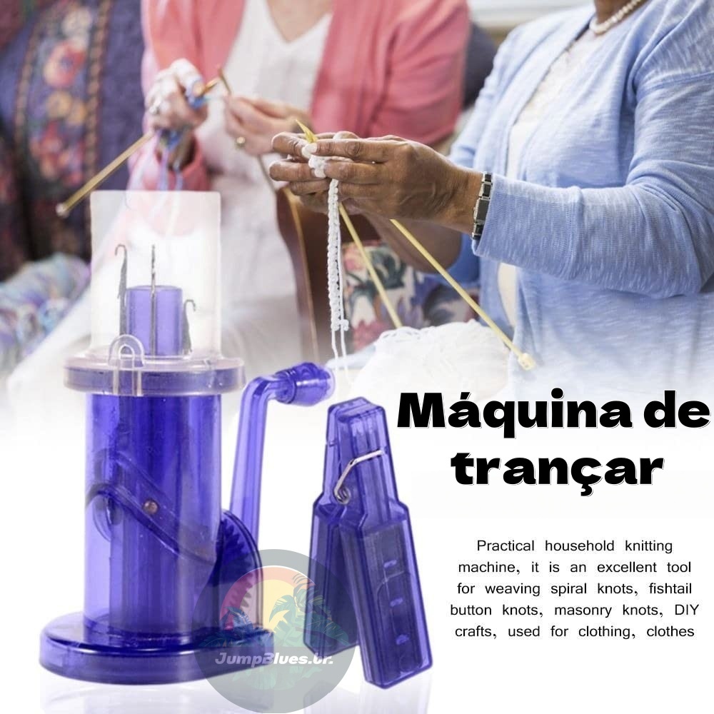 Máquina de Tricotin Tricô Rabo de Gato I-Cord para Tear jump