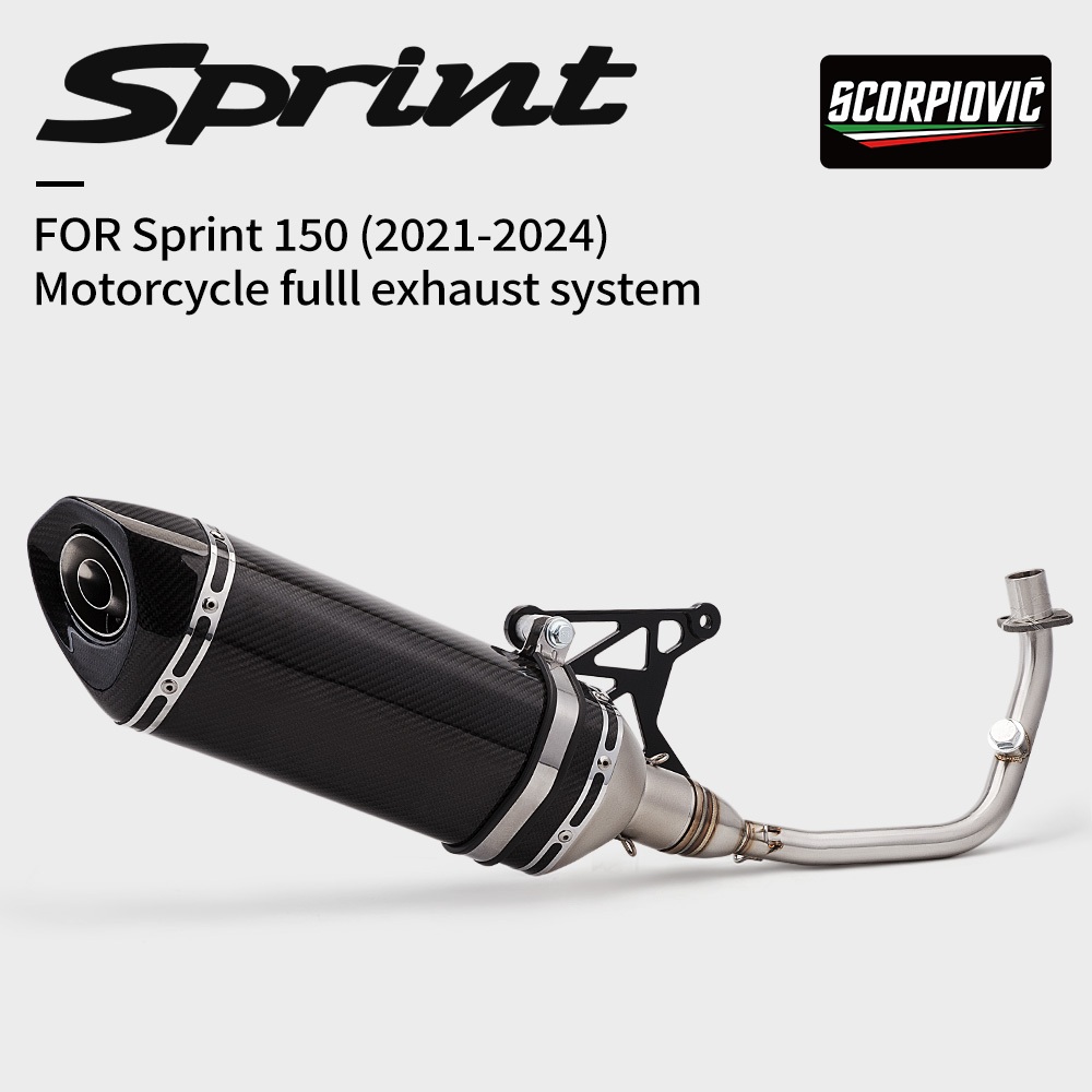 Sistema De Escape Completo Para Vespa sprint Primavera 150 125 2017-2020 125 150 Moto Modificação