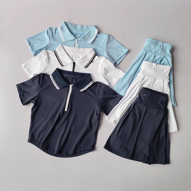 Conjuntos De Tênis Esportivos Femininos , Duas Peças , Golfe , Badminton , Treinamento Rou...