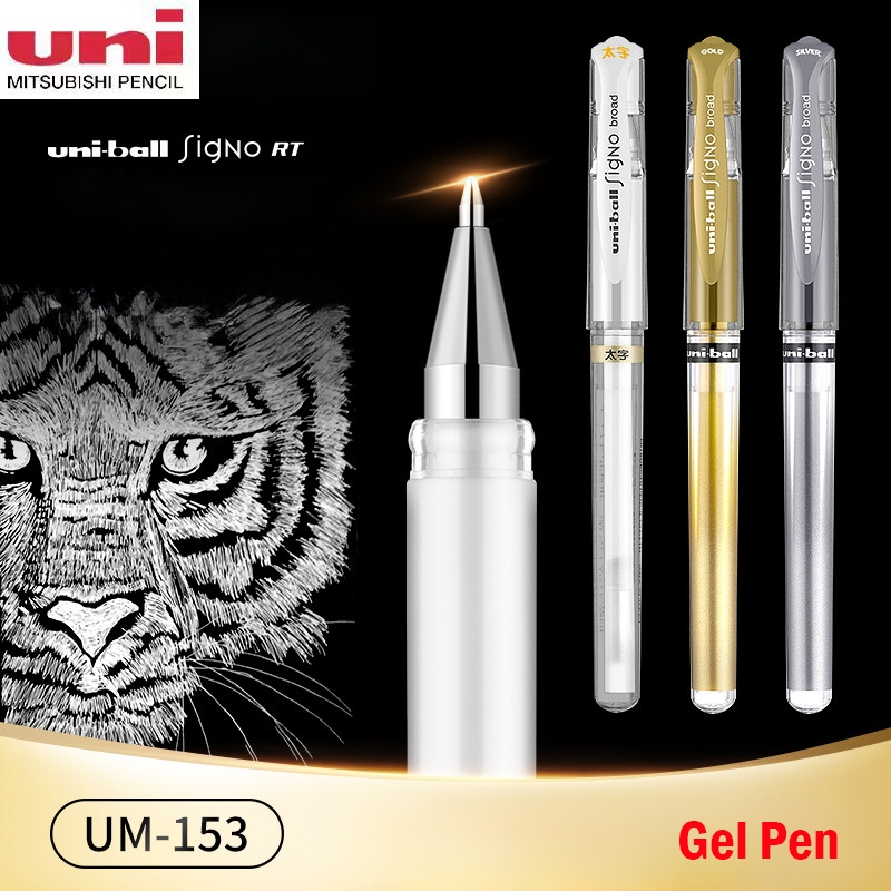 Imagem 1 Pcs Japão Uni-ball Signo Amplo UM-153 Caneta Gel 1.0mm
