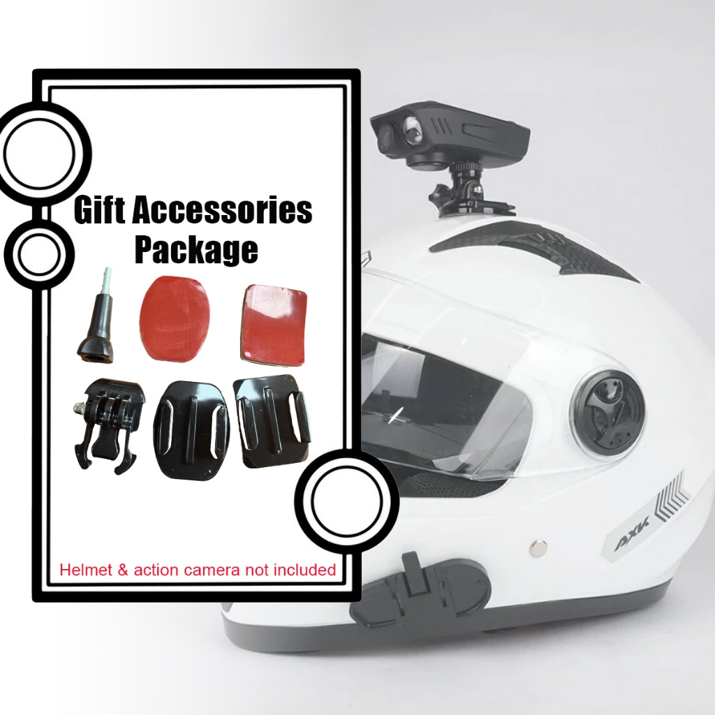 Svbony Action Camera Motocicleta Bicicleta Capacete Base De Montagem Com Fixação Curva Para SVGO C1