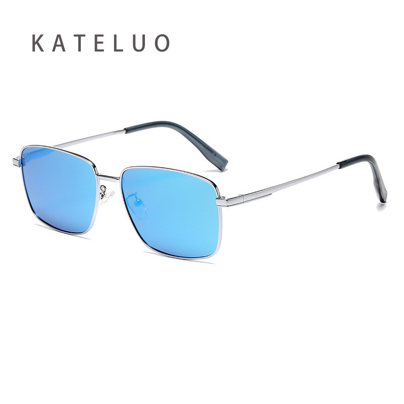 KATELUO Óculos De Sol Polarizados De Metal Masculino Da Moda UV400 Condução Quadrados Lente Fotocromática Para Mulheres em Oferta na Shopee
