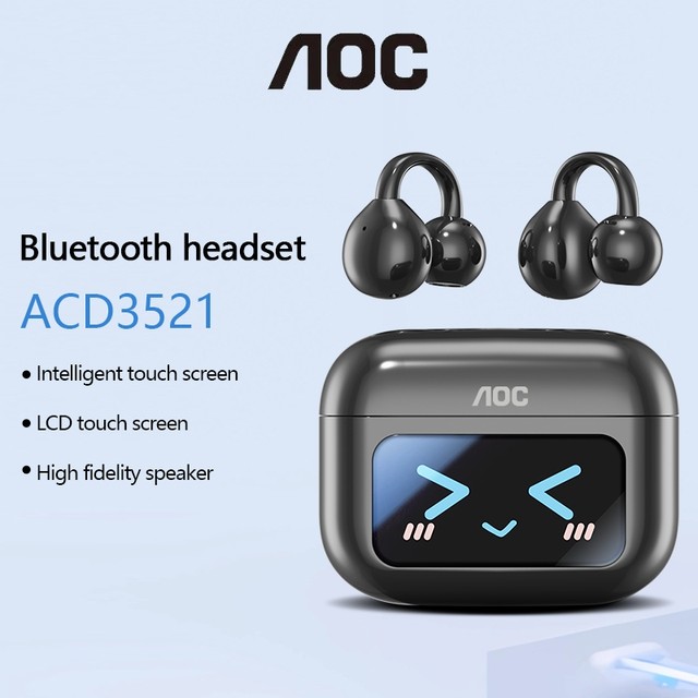 AOC-ACD3521 sem fio AI Bluetooth fone de ouvido longa duração da bateria cancelamento ruído alta fidelidade qualidade so