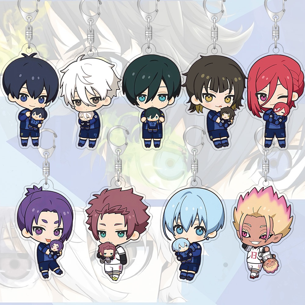 Chaveiro Acrílico Versão Q Bloqueio Azul Periférico Bonito Pingente Acessórios Chaveiros em Oferta na Shopee