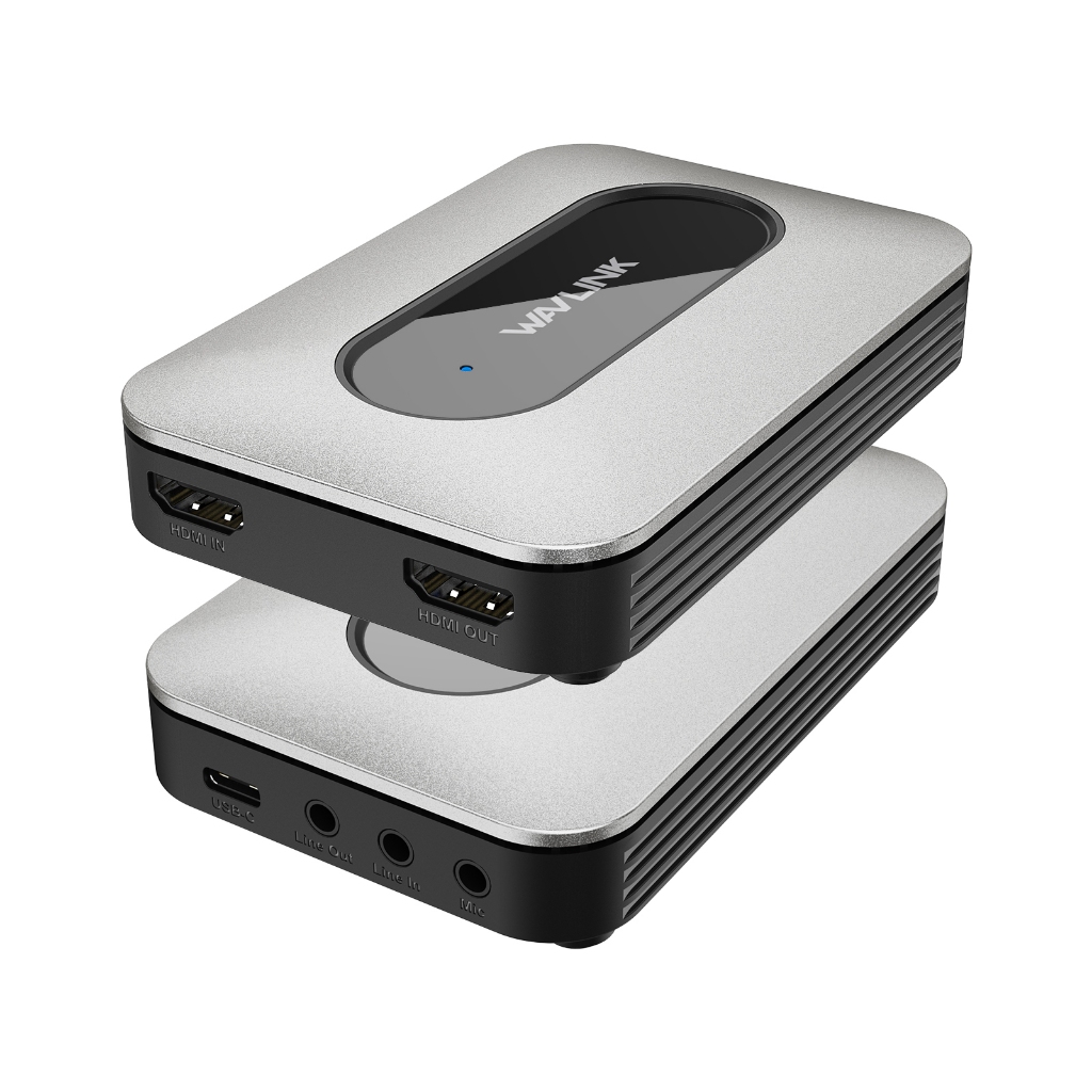 Placa De Captura De Vídeo WAVLINK 4K HDMI VRR Com Suporte Para Plug and Play Com