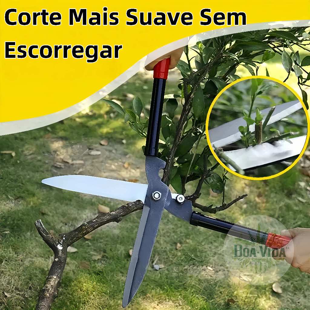 Tesoura de Poda Grama Jardim  Cerca Viva Oferta Cerca-viva Tesourão Jardinagem Vida