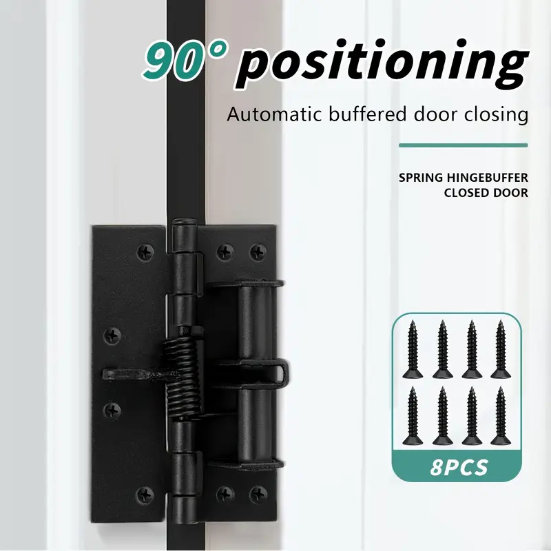 Dobradiça De Fechamento Automático , Posicionamento De Fecho De Porta Em Ângulo Reto , Redução De Ruído em Oferta na Shopee