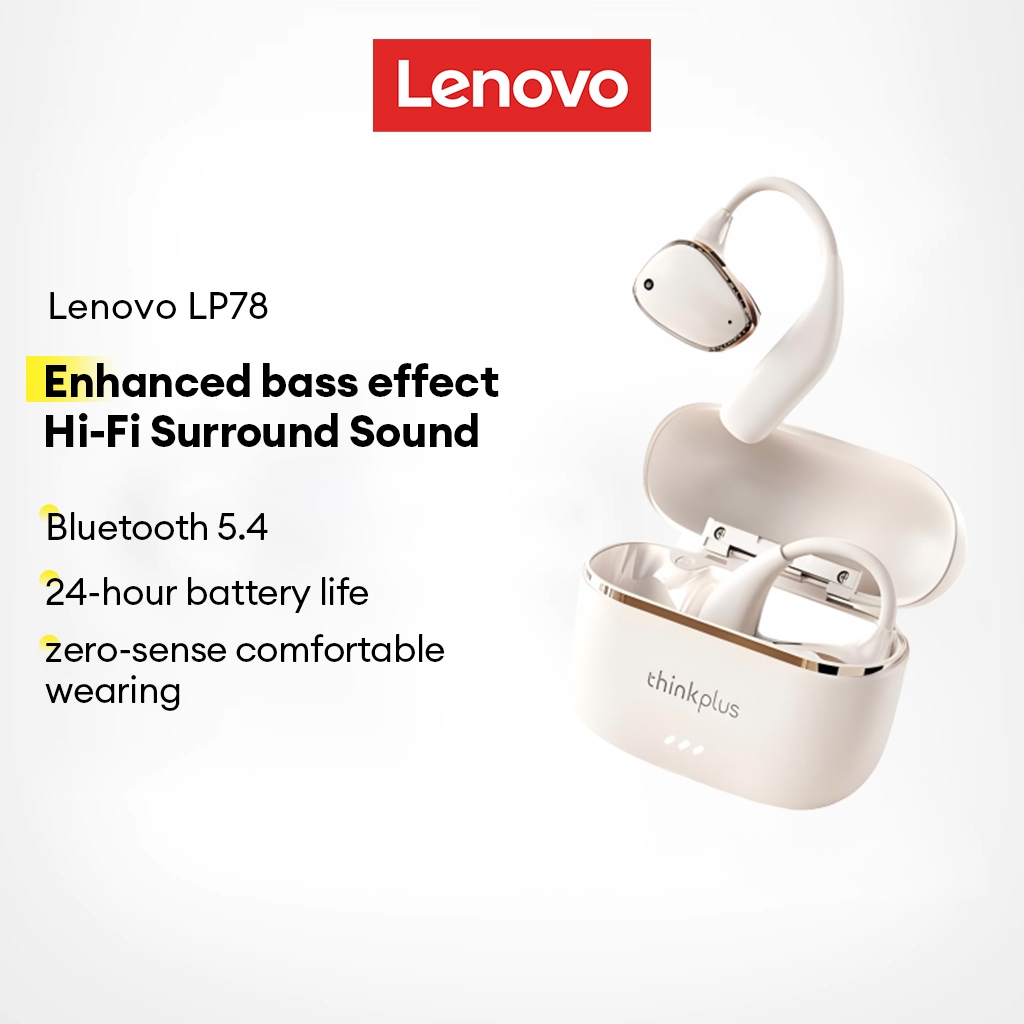 Lenovo LP78 Fone De Ouvido Bluetooth Conforto Esportivo Com Graves Aprimorados em Oferta na Shopee