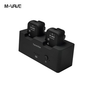 Sistema De Monitor De Fone De Ouvido Sem Fio M-VAVE SWS12 2.4G Com Cabo De Áudio , Transmissor Recarregável 2 Receptores