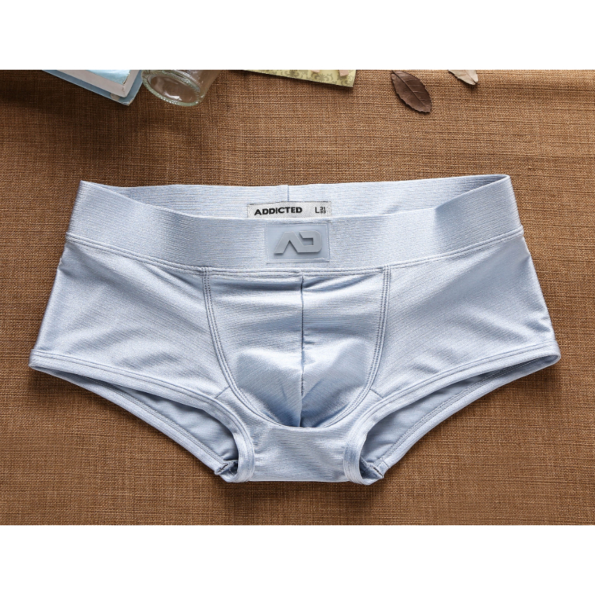 Cueca boxer Masculina De Couro Respirável Confortável Moda Macia