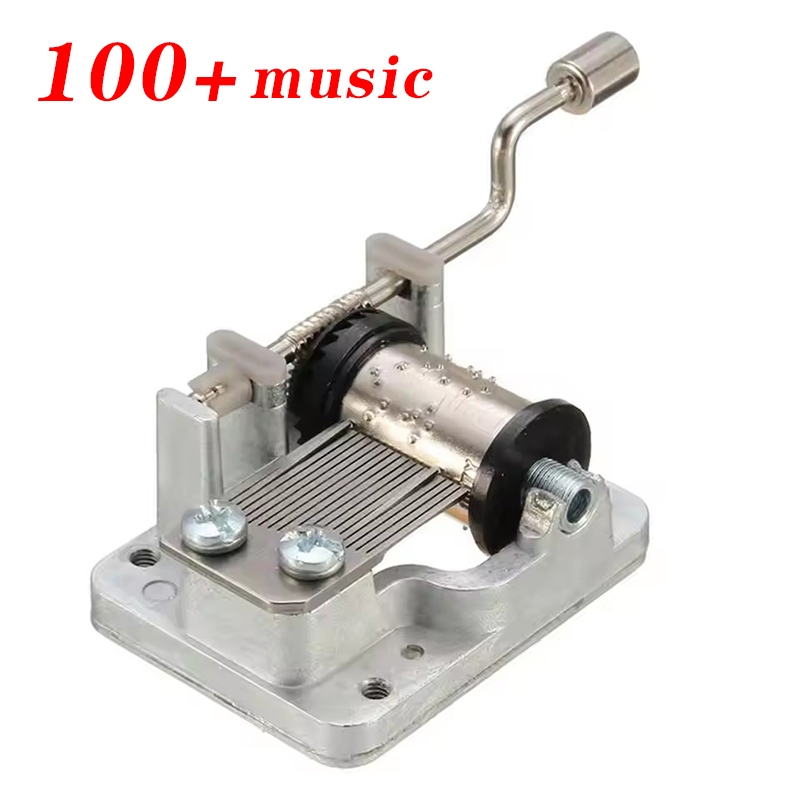 Caixa De Música Com Manivela Manual Movimento Metal Rocker Mini Diy Mecânica Decorativa Colecionáveis Para Menina Menino