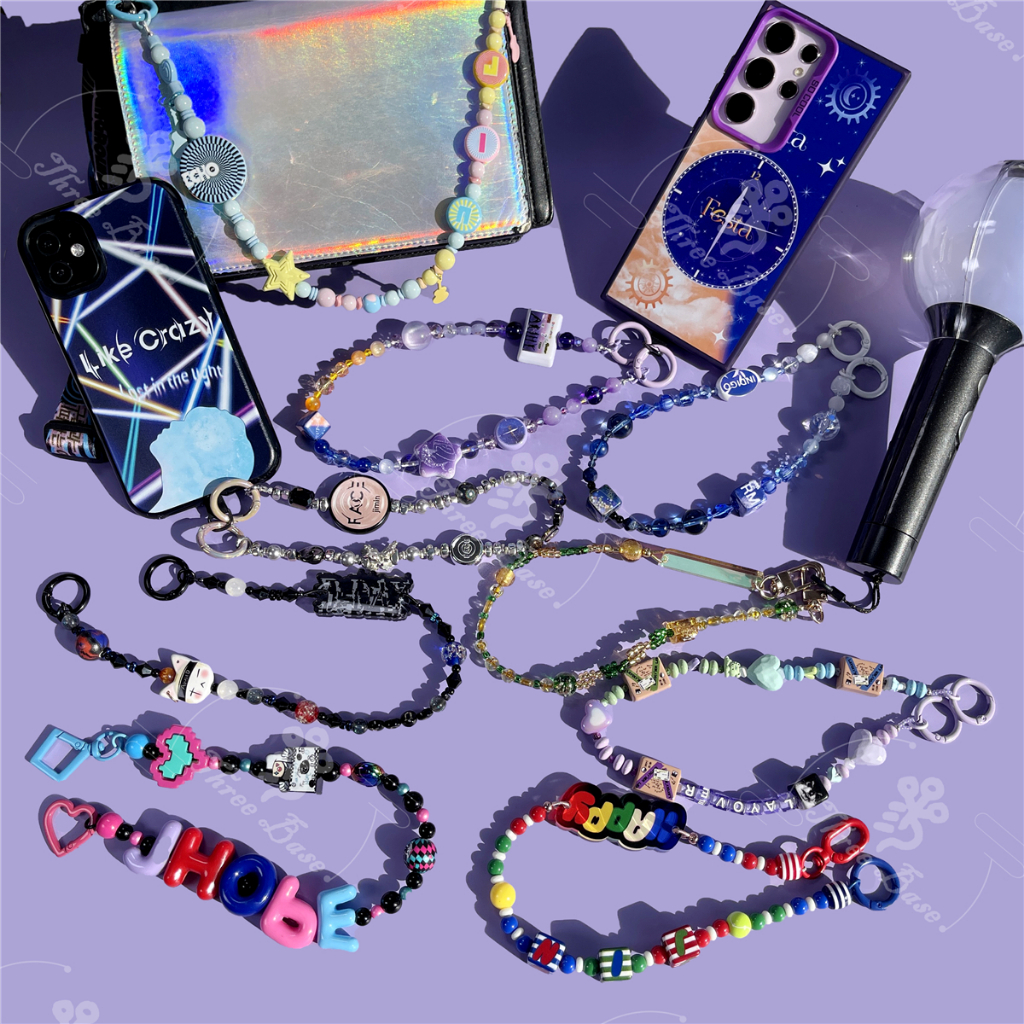 Corrente De Pulso Feita À Mão KPOP Group suga V Charm SK JIMIN Chaveiro Cortis Ateez Light stick Cordão JUNGKOOK Telefon