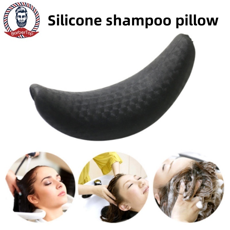 Travesseiro De Pescoço Shampoo Almofada De Silicone Encosto De Cabeça Macio Esponja Durável E Confortável Pia