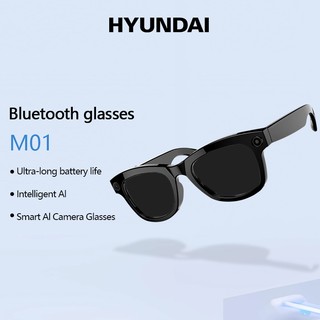 Hyundai M01 AI Óculos Inteligentes HD Tradução Inteligente Reconhecimento De Imagem 5MP Câmera Foto Vídeo 32GB Armazenam