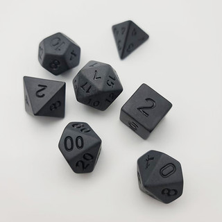 Dados Incolores e Pretos para Bricolage, Números Coloridos, Dados para Dungeon e Corrida, Pathfinder, D&D e RPG
