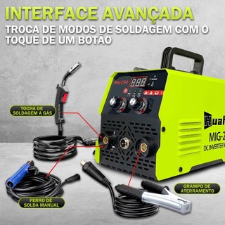 Máquina de solda com inversor 220V/110V Transformador de solda Inversor de solda Máquina de com inversor sem gás.