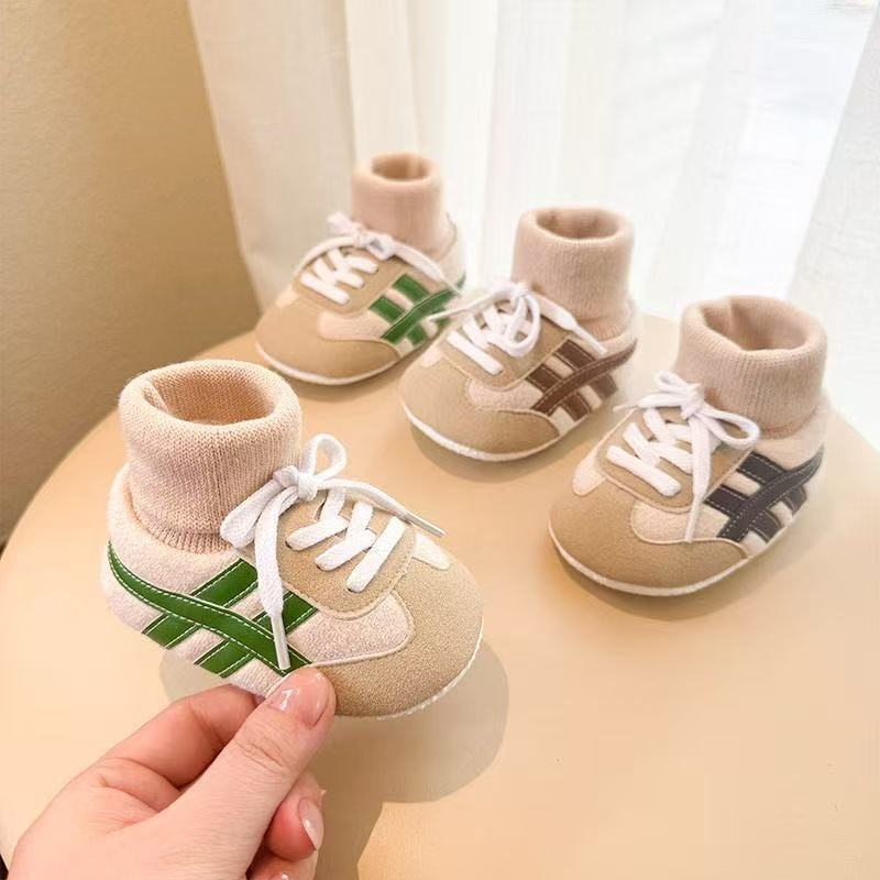 Primavera E Outono Sapatos De Bebê Meias Masculinas Femininas Antiderrapantes De 0 A 1 Ano Não Deixam Cair Fundo Macio A