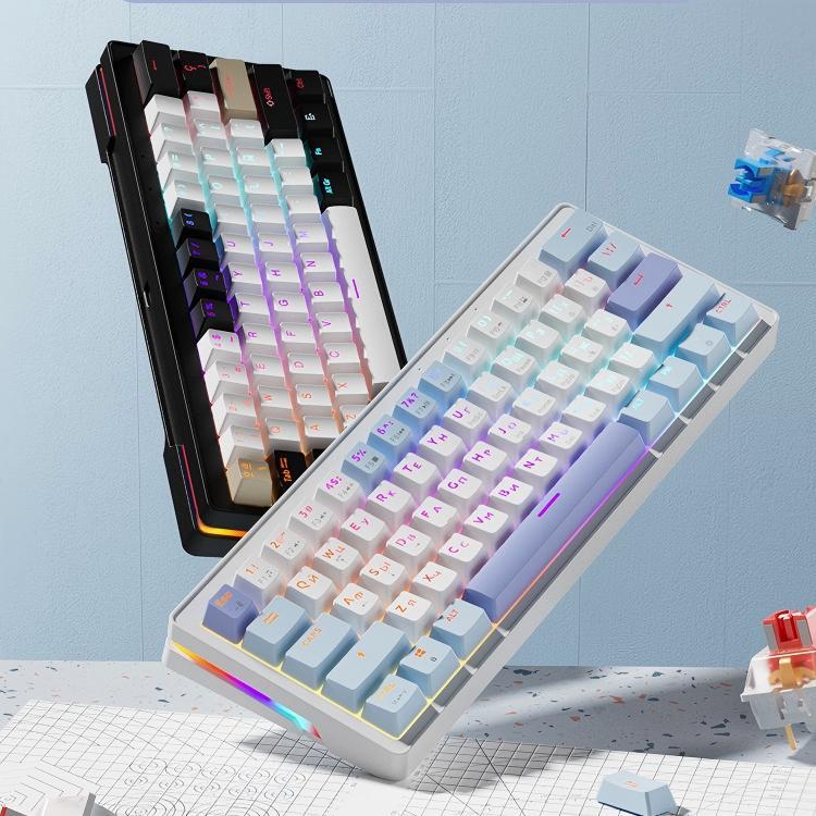 Teclado Mecânico Para Jogos Teclado Gamer Mecanico 60% Teclado Mudo Branco Type-c 61Teclas