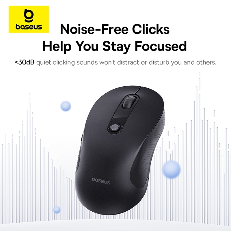 Baseus F02 Mouse Sem Fio Ergonômico Bluetooth Único 2.4G - detalhe