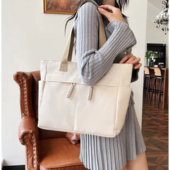 CHENXIAOHONG Bolsa Feminina Tote Estilo Japonês | Bolsa de Ombro Casual com Grande Capacidade para Universidade e Uso Di