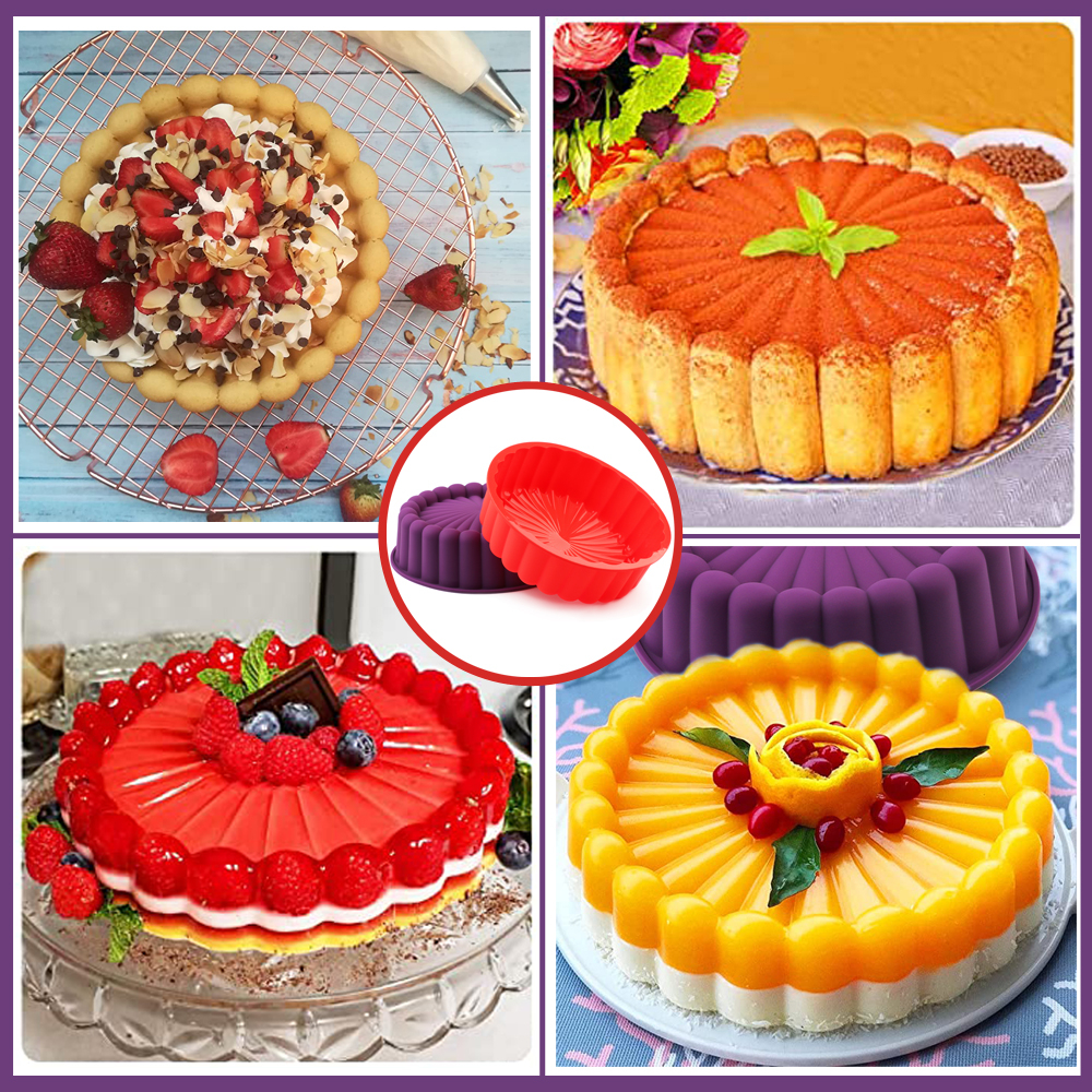 Kit de Formas de Silicone para Bolos