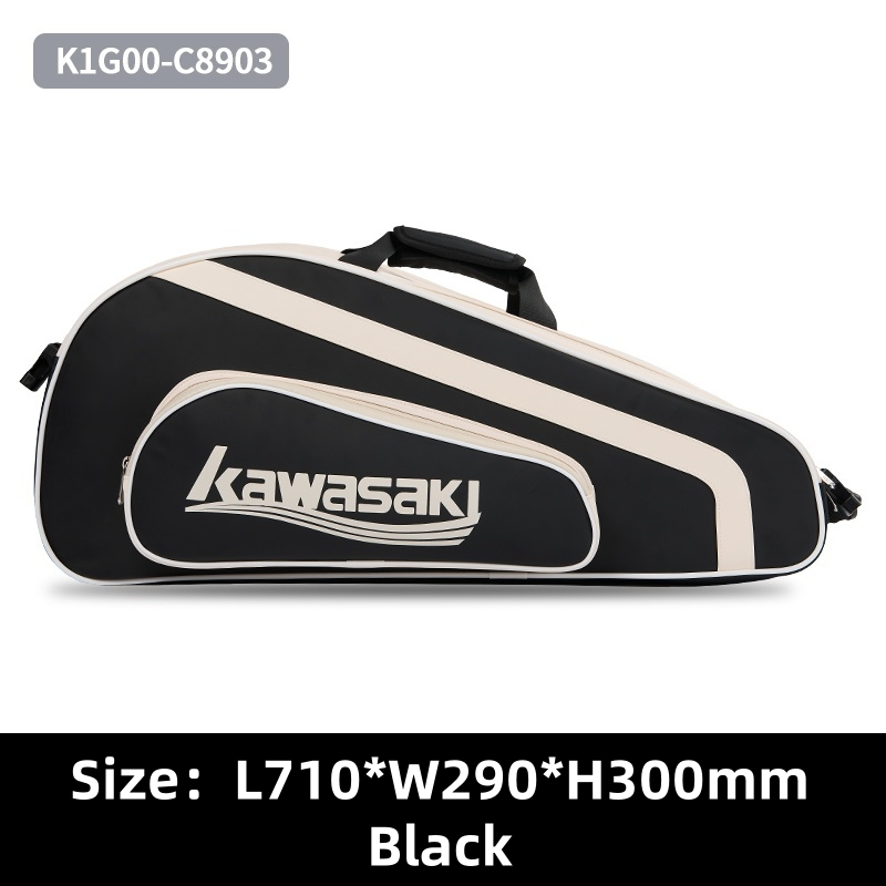 Kawasaki Sports Badminton Bags K1G00-C8903 Raquete Deve Bolsa Esportiva Portátil (Para 9 Raquetes)