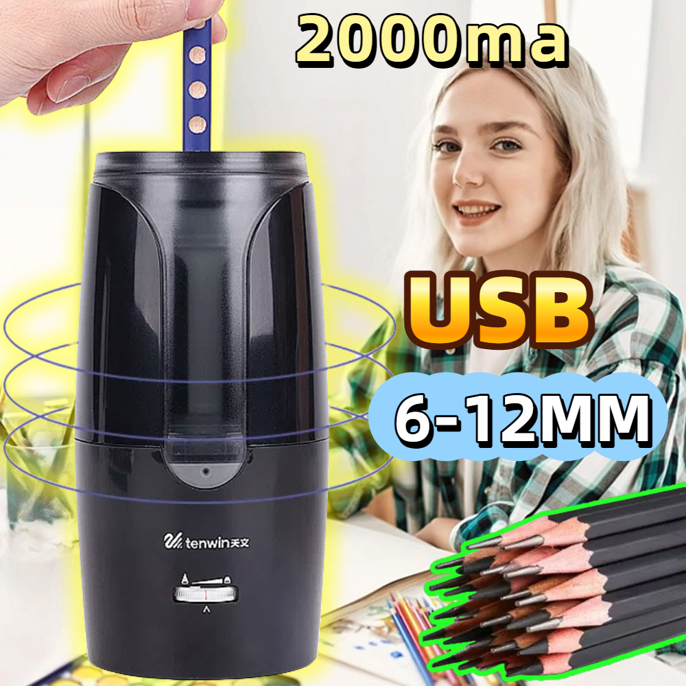 MEDOOSI-Apontador De Lápis Elétrico USB Automático/Material De Papelaria Para De Cor Mecânica Crianças Artistas em Oferta na Shopee