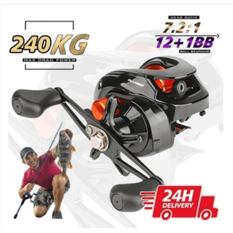 Carretilha De Pesca Com Marine Sports Pitching 7.2 : 1 Alta 10kg Max Molinete De Pesca Molinete Pesca Mulinete!!!