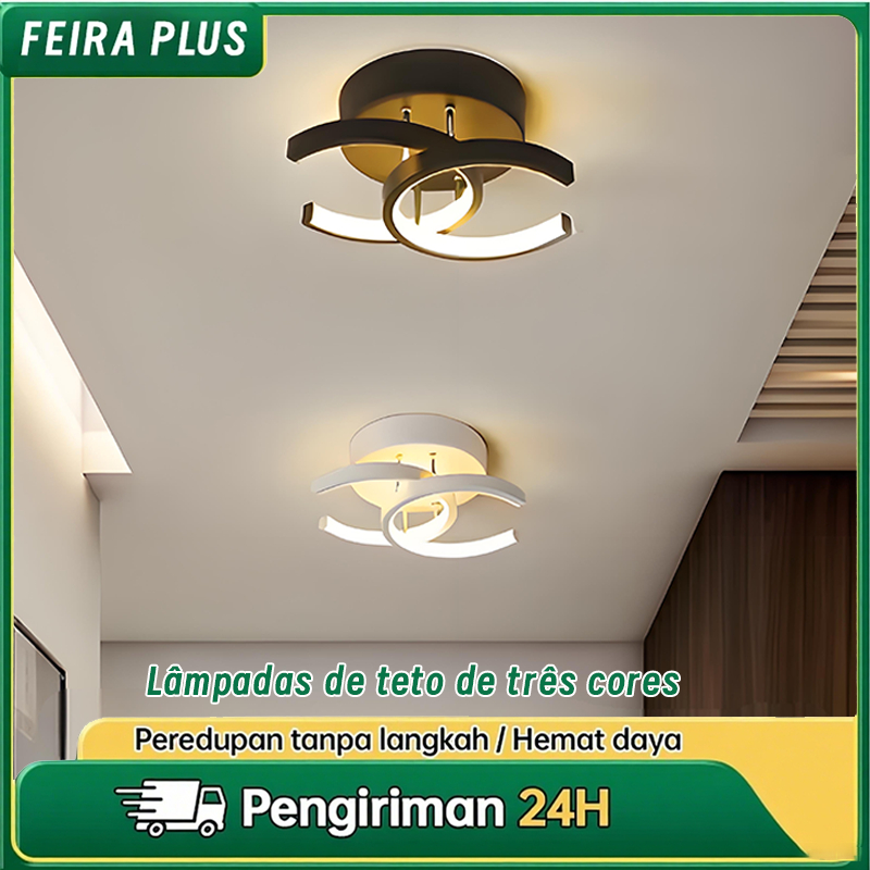 Luminária De Teto Plafon Led Moderna 110V-220V Lustre para Corredor Sala Quarto Cozinha