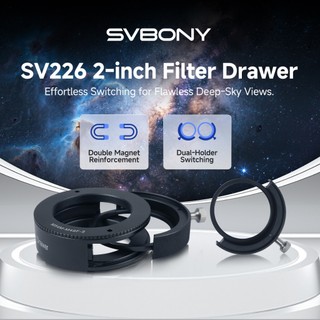 Svbony SV226 M54 Gaveta De Filtro De 2 Polegadas Ímãs Duplos 2 Suportes CNC Crafting Para Astrofotografia