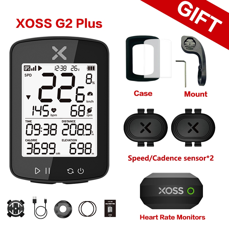 XOSS G2 G2 Plus GPS Ciclismo Computador Bicicleta Velocímetro Sem Fio Bluetooth ANT + Rastreador À Prova Dwaterproof Águ em Oferta na Shopee