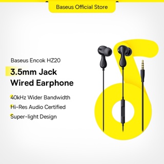 Baseus Encok CZ20/HZ20 Fone De Ouvido Intra-Auricular Com Fio Hi-Res Tipo C/3.5mm Jack Microfone em Oferta na Shopee