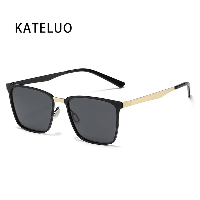 KATELUO Óculos De Sol Fotocromáticos Polarizados De Metal Com Armação Quadrada Para Dirigir E Andar De Bicicleta Z5015
