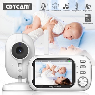 Babá Eletrônica, 3.5" Bebê Câmera Monitor Vídeo, Melhor do que VB603, Microfone Embutido nos 2 Lados, Visão nocturna,VOX em Oferta na Shopee