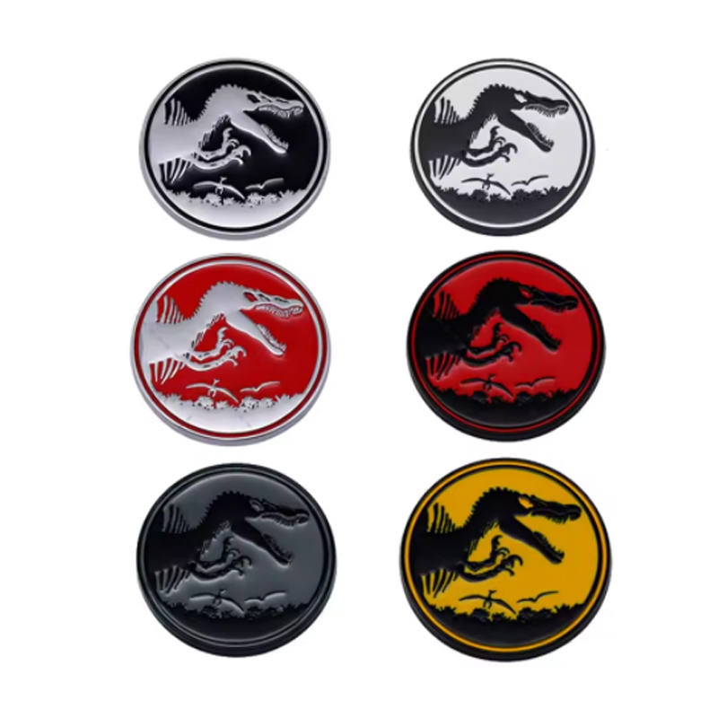3D Metal Carro Tiranossauro Rex Velociraptor Raptor Dinossauro Jurassic Park Logotipo Tronco Corpo Emblema Adesivo Acess em Oferta na Shopee