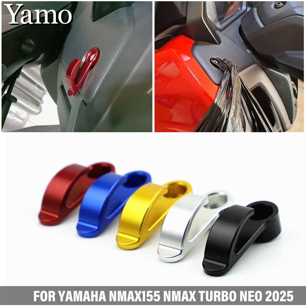 Para YAMAHA Nmax TURBO NEO S TECH MAX 2025-2026 Completo CNC Liga De Alumínio Gancho De Bagagem Armazenamento